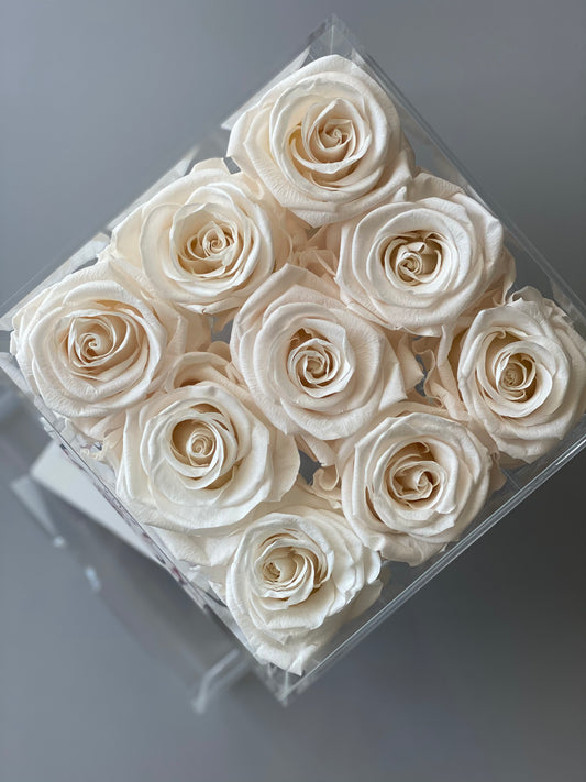 Acrylic Rose Box with drawer